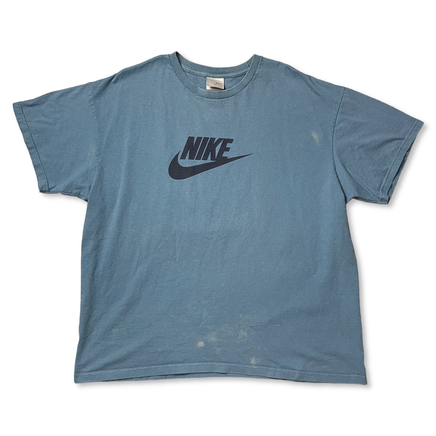 VINTAGE BLUE NIKE LOGO T SHIRT - XL