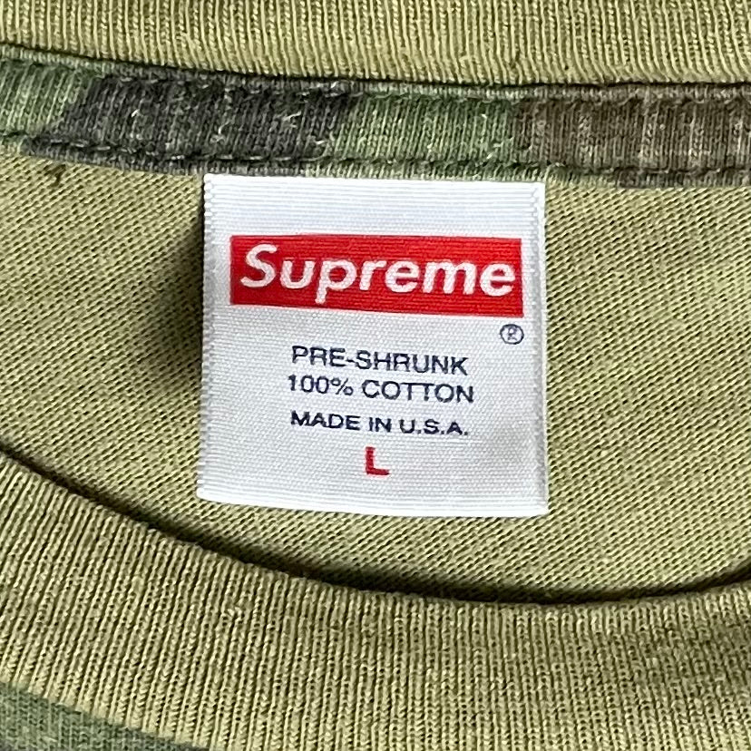 SUPREME NUOVA YORK CAMO T SHIRT - L