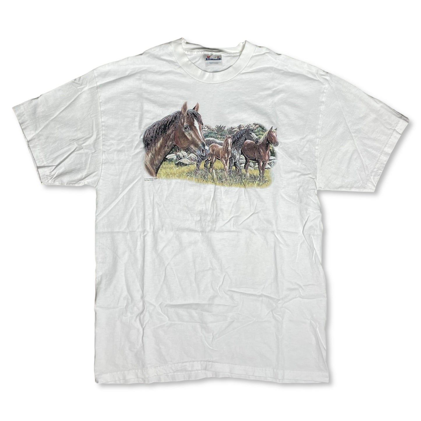 VINTAGE WILD HORSES T SHIRT - L