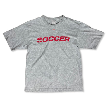 Y2K NIKE SOCCER T SHIRT - L