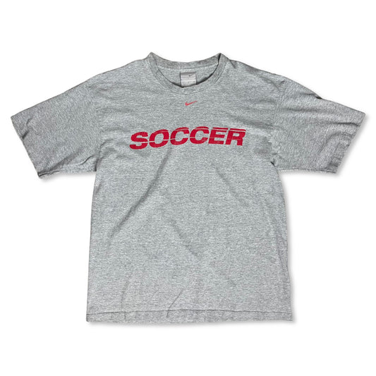 Y2K NIKE SOCCER T SHIRT - L