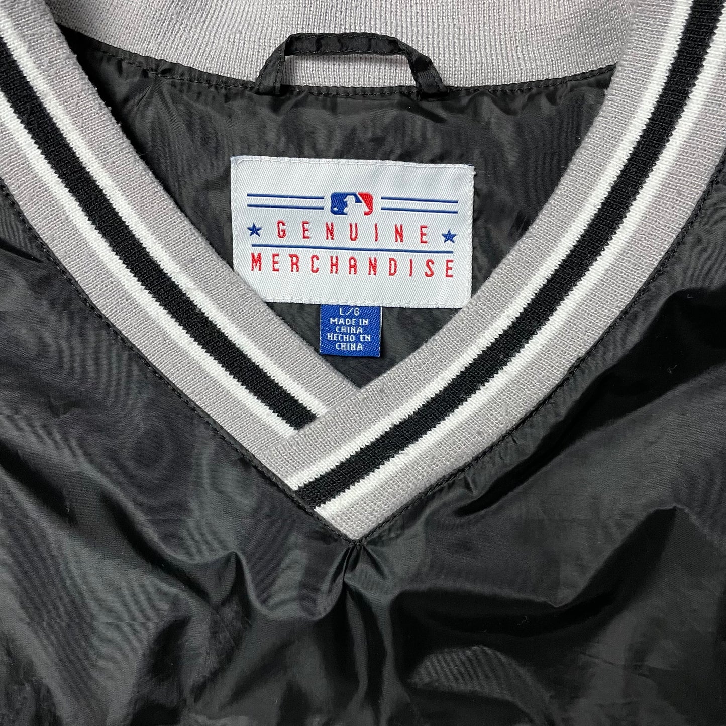 VINTAGE MLB WHITE SOX PULLOVER WINDBREAKER - L