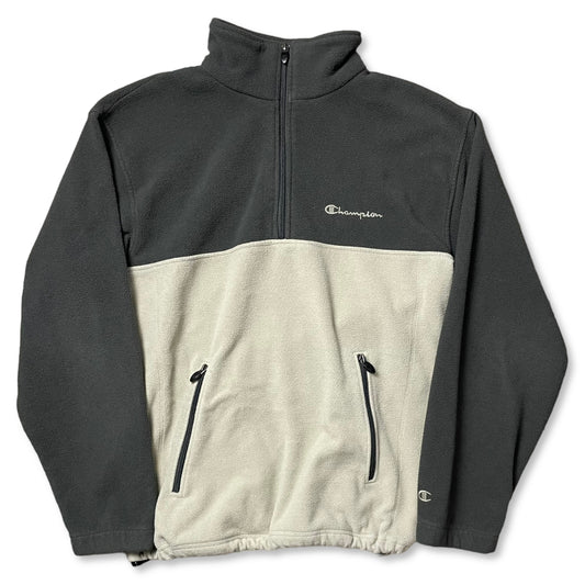 CHAMPION 1/4 ZIP FLEECE - M