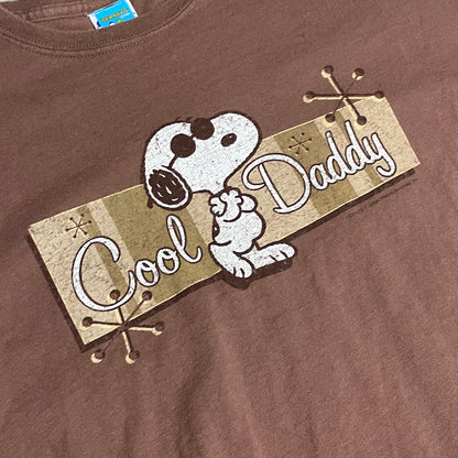 SNOOPY COOL DADDY PEANUTS T SHIRT - L