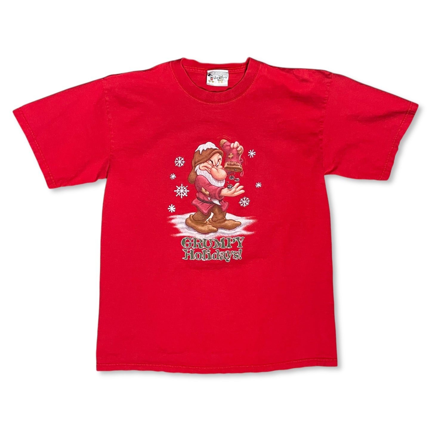 VINTAGE DISNEY GRUMPY HOLIDAYS T SHIRT - L