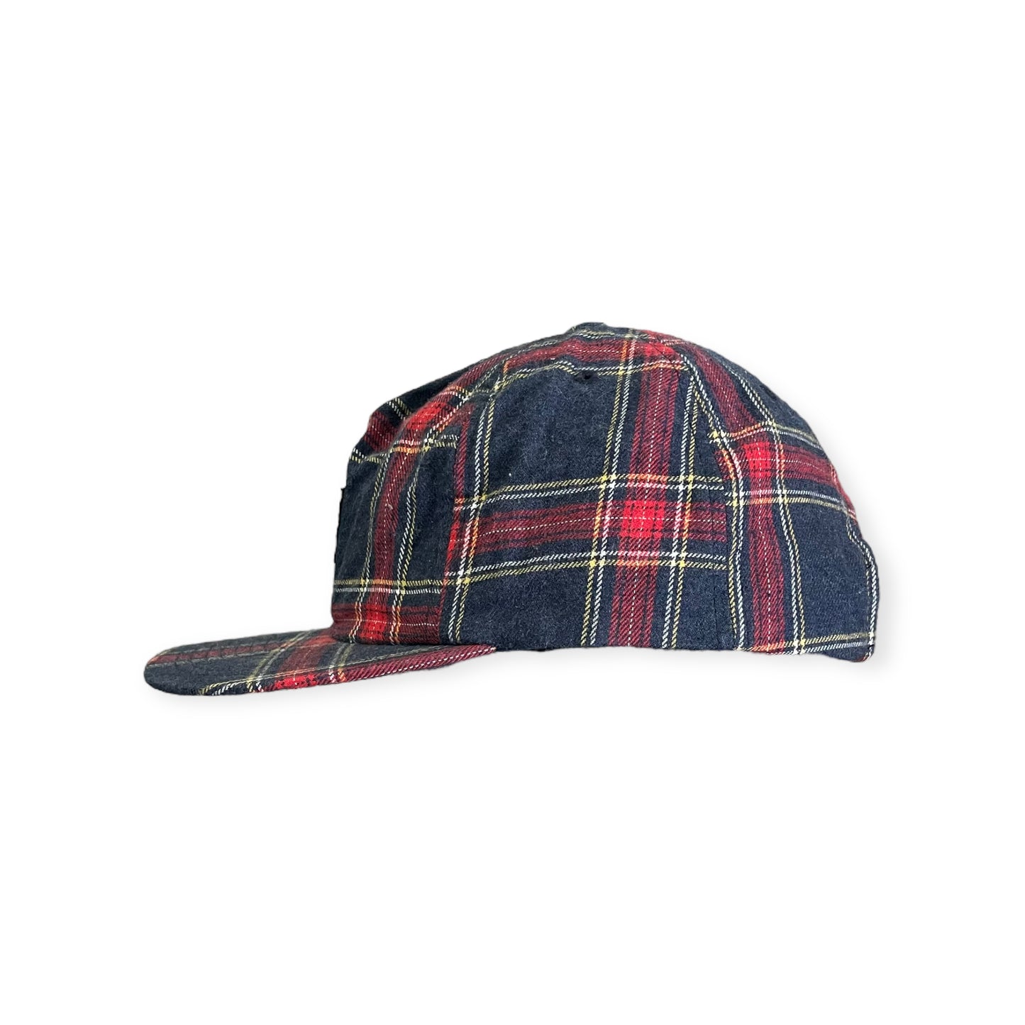 VINTAGE 90s OBEY PLAID SNAPBACK HAT - OS