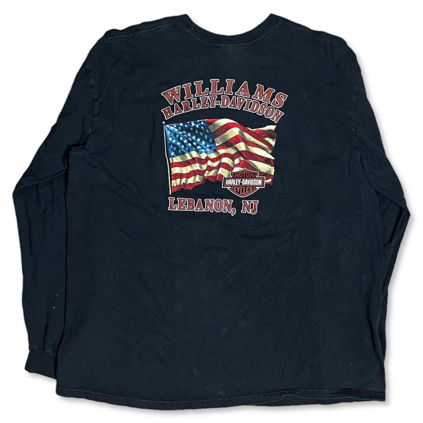 HARLEY DAVIDSON WAVING FLAG LONG SLEEVE - XL