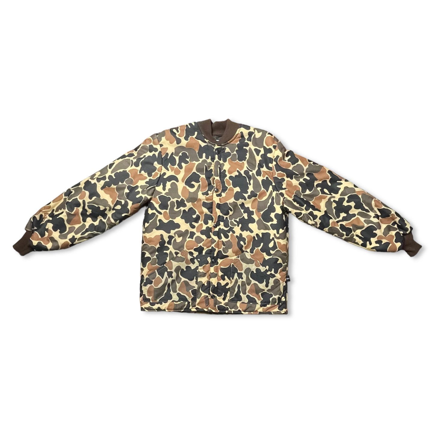 VINTAGE 10x HUNTING CAMO BOMBER JACKET - L