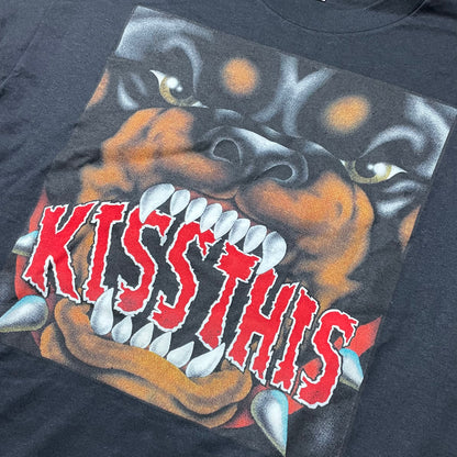 VINTAGE KISS THIS DOG T SHIRT - M , L