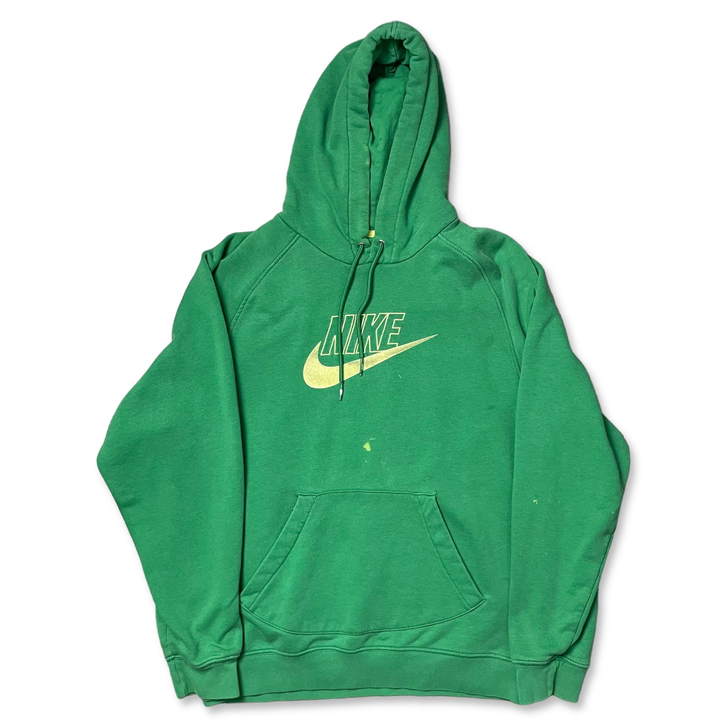 Y2K GREEN NIKE HOODIE - M