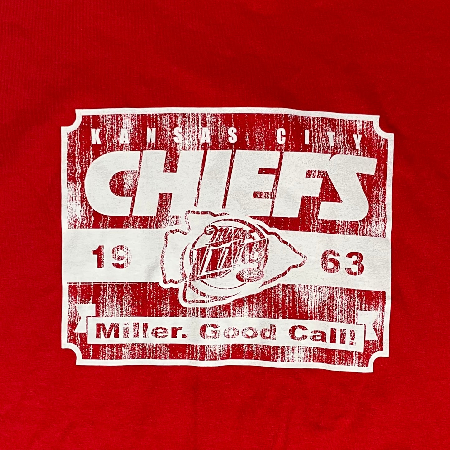 VINTAGE MILLER LITE CHIEFS SHIRT - XL