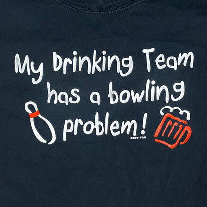 VINTAGE BOWLING TEAM T SHIRT - L