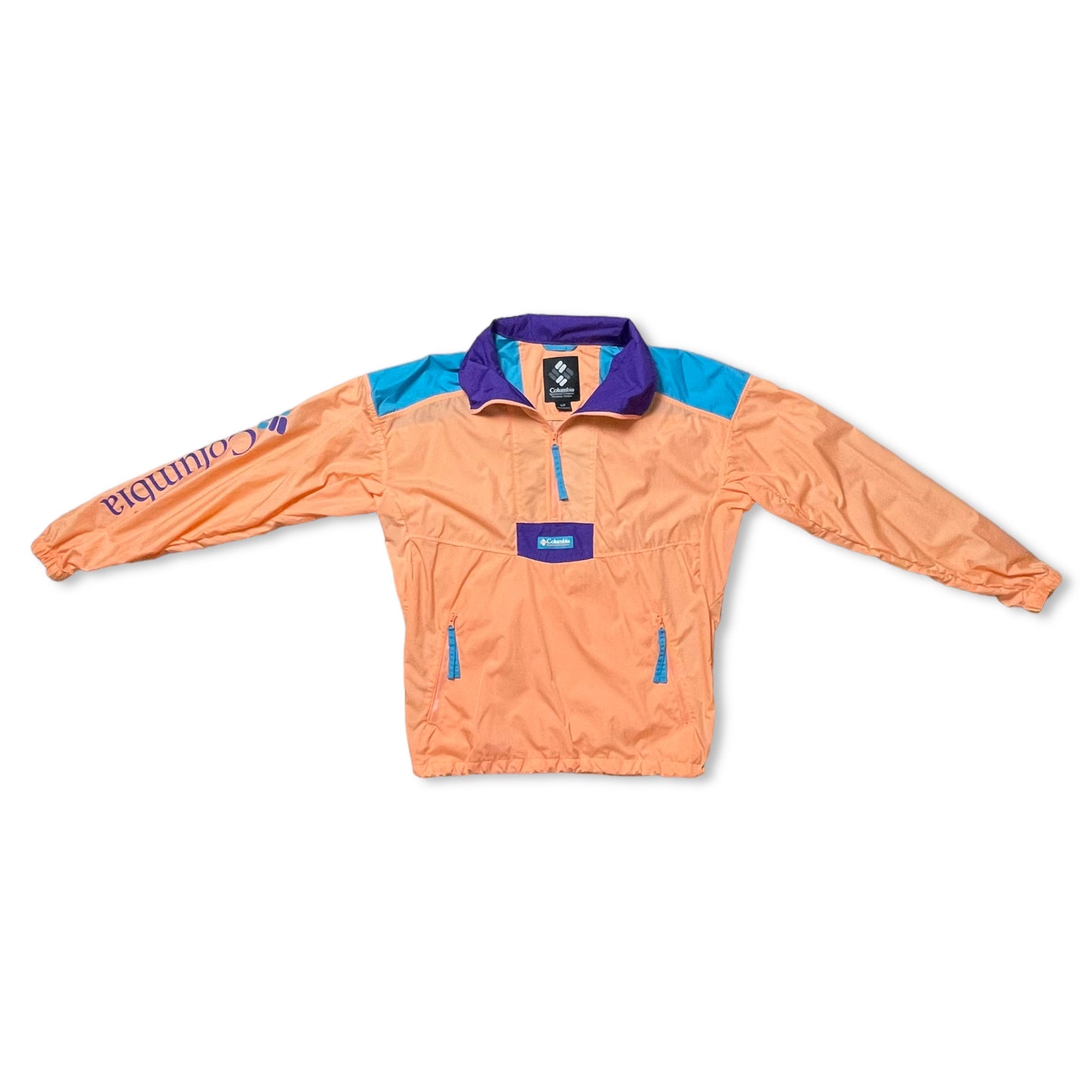 COLUMBIA SANTA ANA ANORAK HALF ZIP WINDBREAKER - S