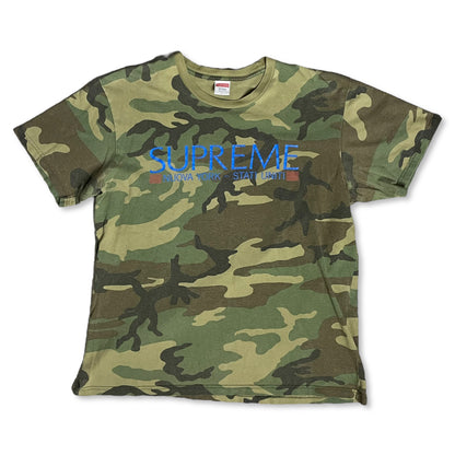 SUPREME NUOVA YORK CAMO T SHIRT - L