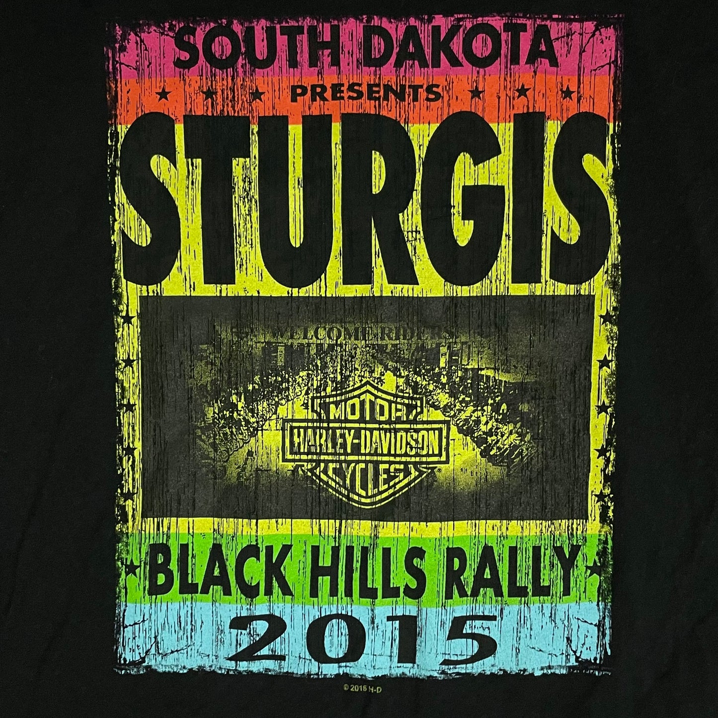 HARLEY DAVIDSON STURGIS 75TH RALLY T SHIRT - XXL