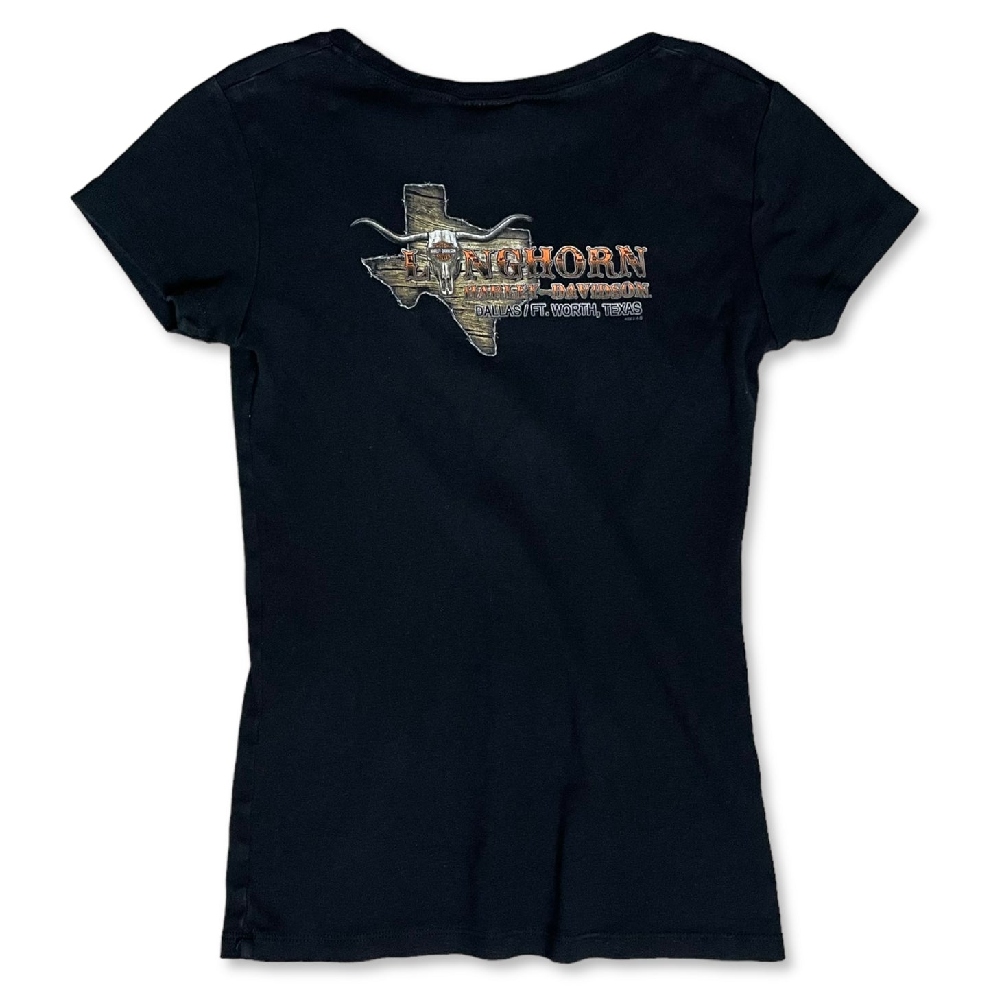 HARLEY DAVIDSON LONGHORN T SHIRT - WOMEN’S M