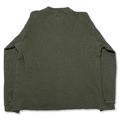 COTTON THERMAL HENLEY SHIRT - M