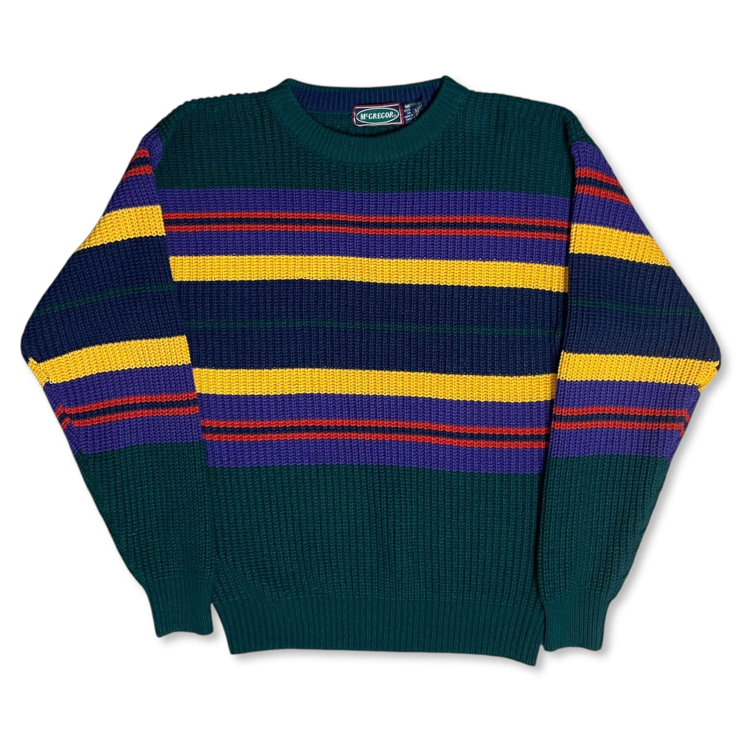 VINTAGE MCGREGOR STRIPED SWEATER M 11 11 SUPPLY