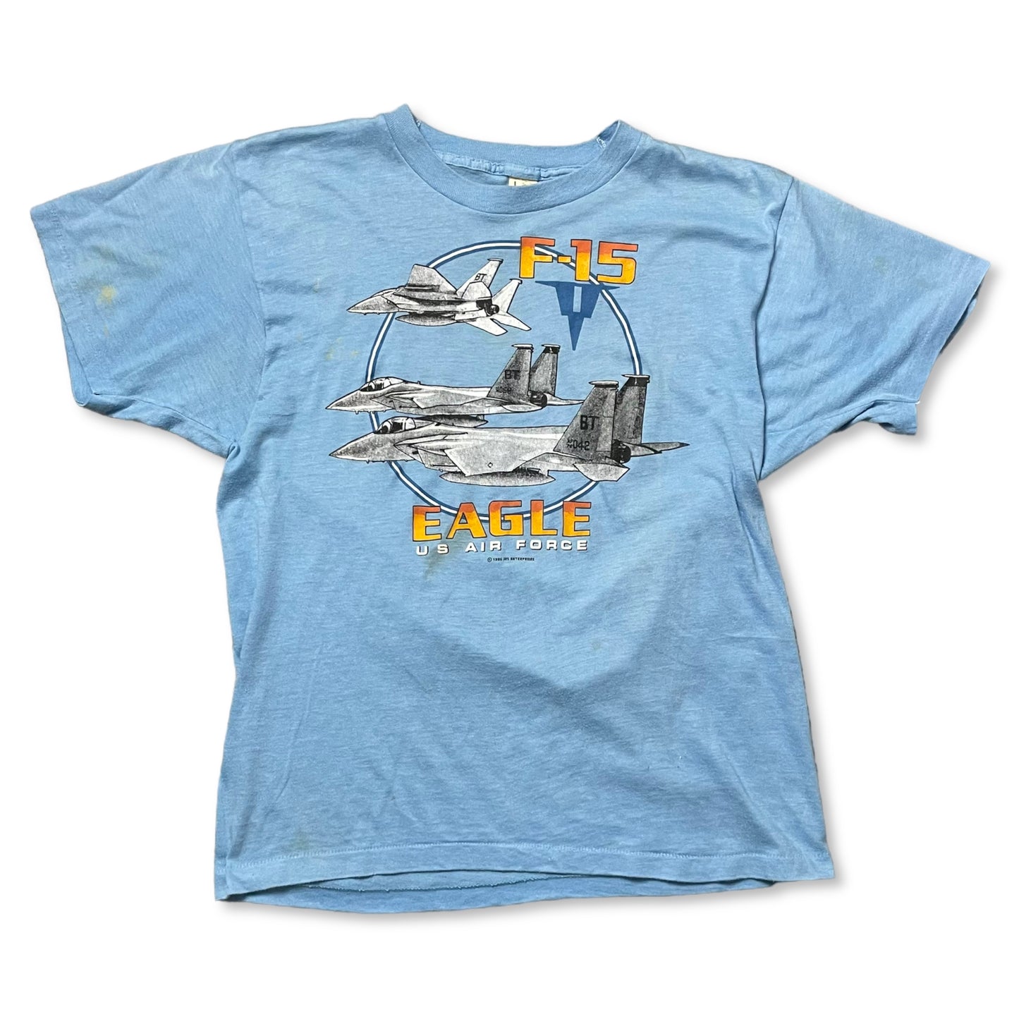 VINTAGE 1986 F15 EAGLE T SHIRT - L