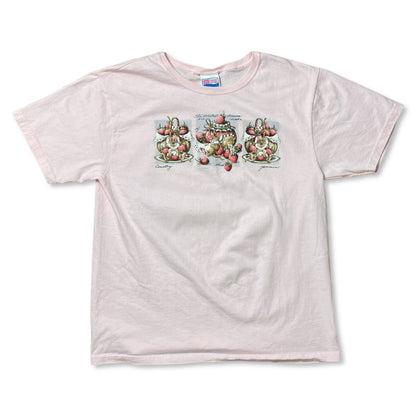 VINTAGE MOUSE EATING JAM T SHIRT - WOMEN’S L