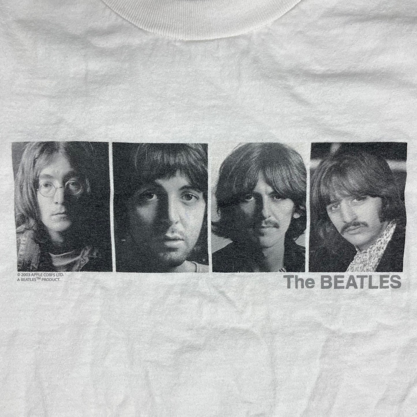 2006 THE BEATLES WHITE ALBUM T SHIRT - L