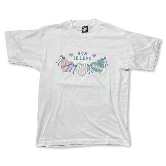 VINTAGE SEW IN LOVE T SHIRT - WOMEN’S L