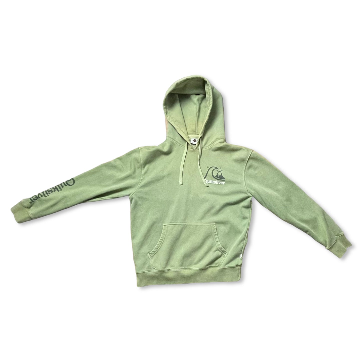 GREEN QUIKSILVER SURF HOODIE - M