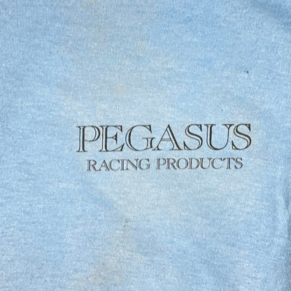 VINTAGE 80s PEGASUS RACING T SHIRT - L