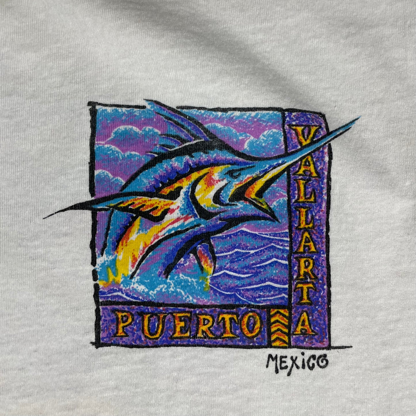 VINTAGE PUERTO VALLARTA SWORDFISH T SHIRT - OS