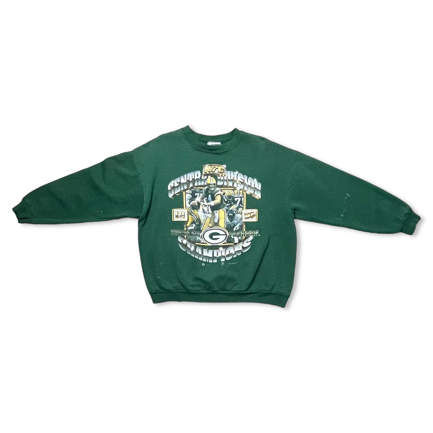 VINTAGE 1996 PACKERS NFC CENTRAL DIVISION CHAMPIONS SWEATSHIRT - XL