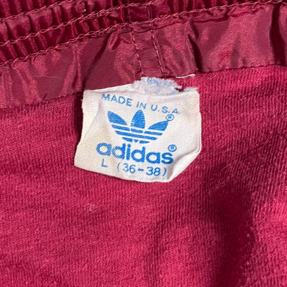 VINTAGE 80s ADIDAS SHORTS - L