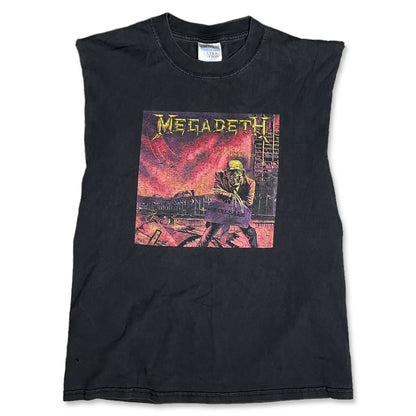 VINTAGE MEGADETH CHOPPED T SHIRT - M