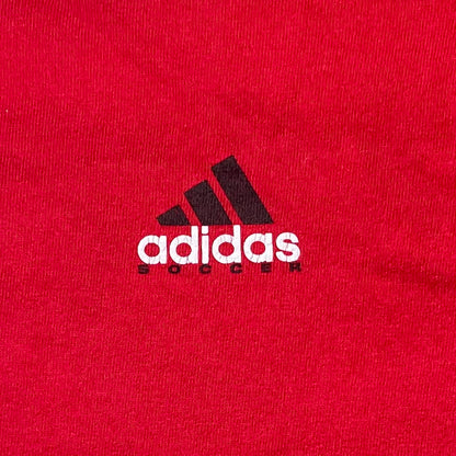 VINTAGE 90s ADIDAS SOCCER T SHIRT - YOUTH L