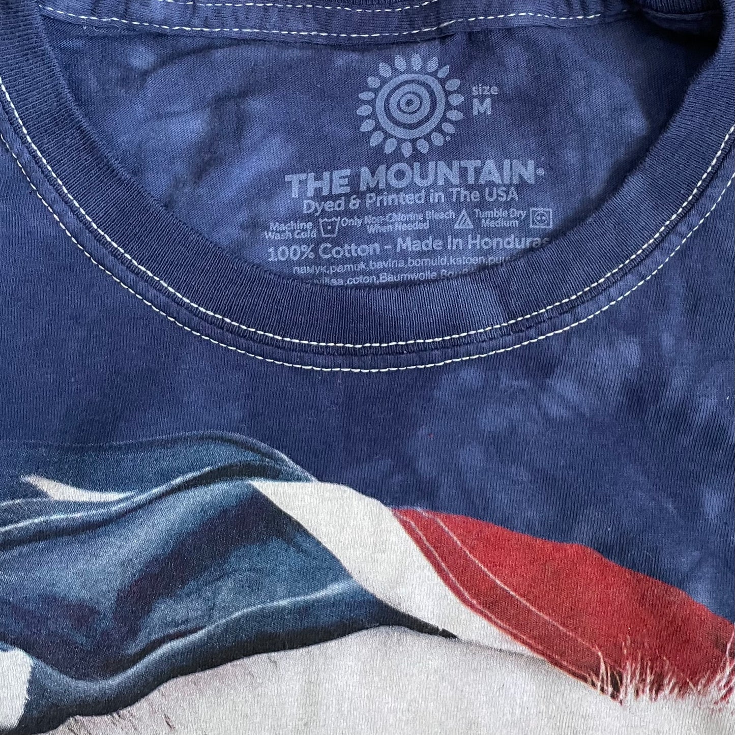 THE MOUNTAIN USA KITTEN T SHIRT - M