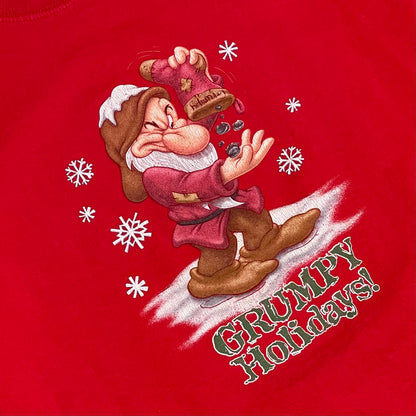 VINTAGE DISNEY GRUMPY HOLIDAYS T SHIRT - L