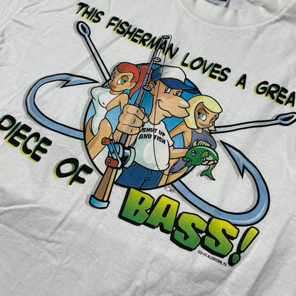 VINTAGE FISHING NSFW T SHIRT - M