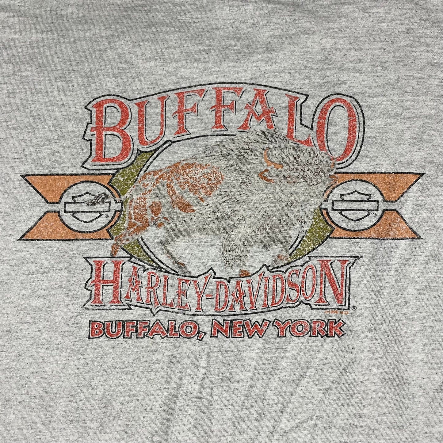 VINTAGE 1996 HARLEY DAVIDSON BUFFALO T SHIRT - XL