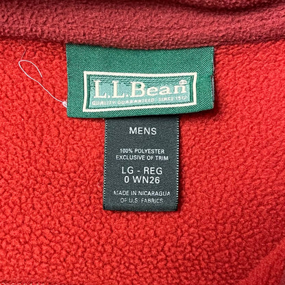 LL BEAN FLEECE ZIP UP - L