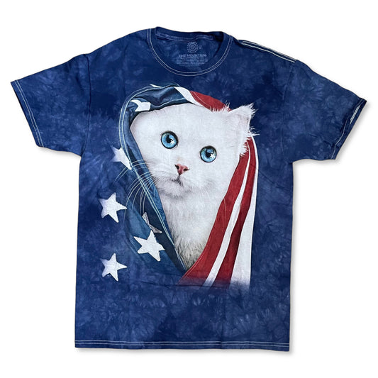 THE MOUNTAIN USA KITTEN T SHIRT - M