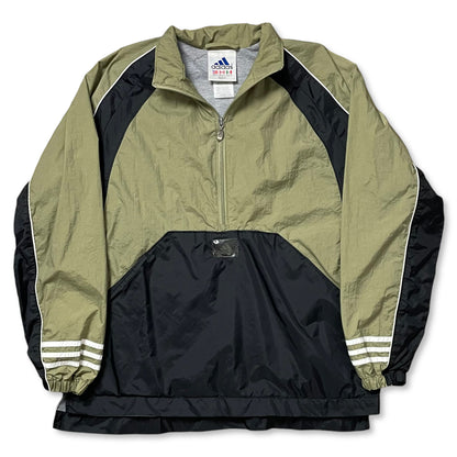 VINTAGE 90s ADIDAS HALF ZIP WINDBREAKER - M