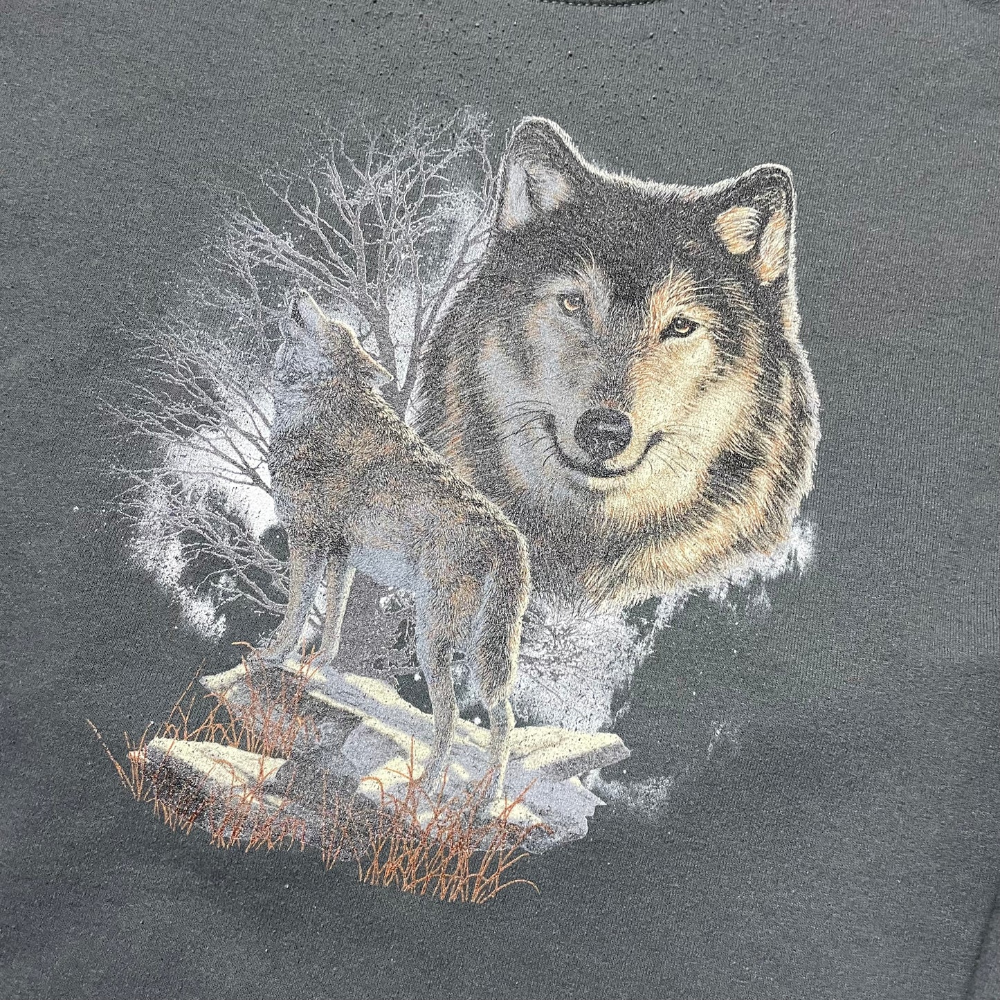 VINTAGE HOWLING WOLF SWEATSHIRT - L