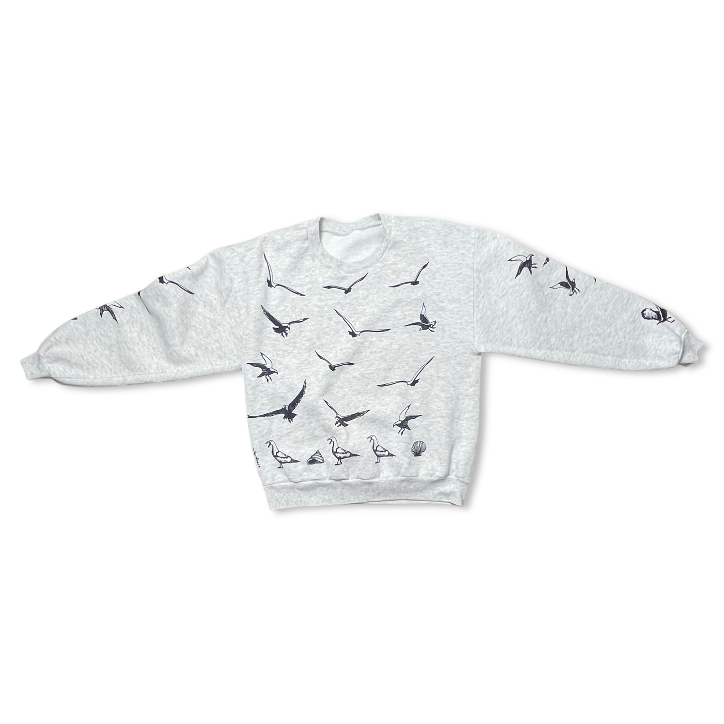 VINTAGE SEAGULL AOP SWEATSHIRT - M