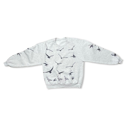 VINTAGE SEAGULL AOP SWEATSHIRT - M