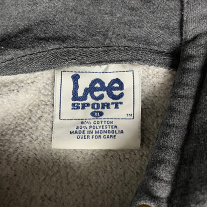 VINTAGE LEE SPORT EMBROIDERED BEAR HOODIE - XL