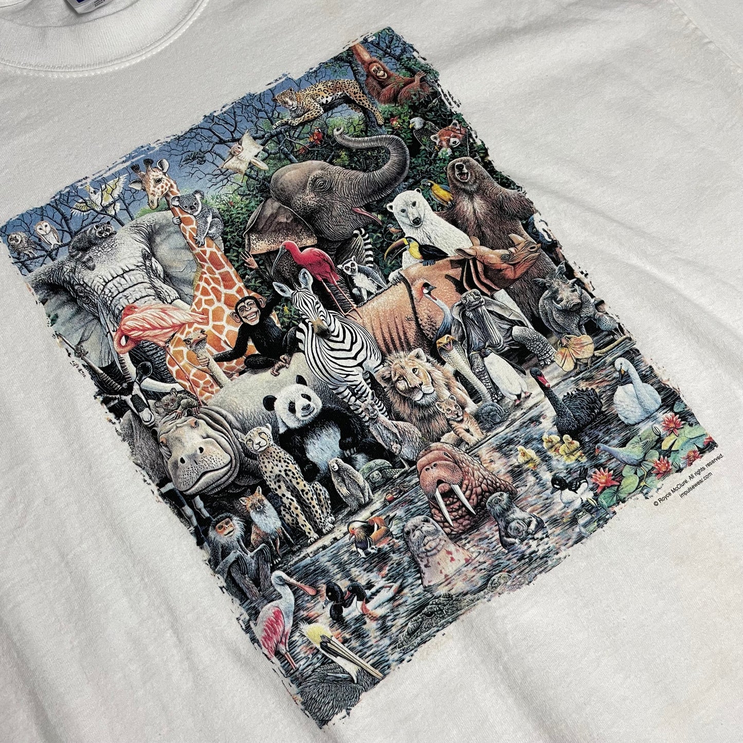 VINTAGE ANIMAL WILDLIFE T SHIRT - XL