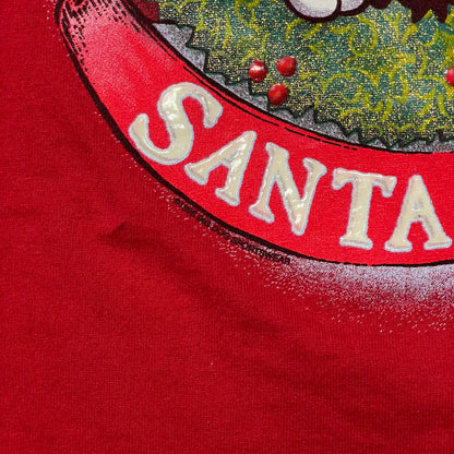 VINTAGE 1996 BIG DOGS SANTA PAWS T SHIRT - L