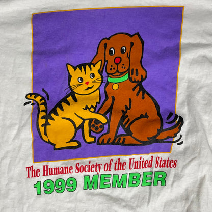 VINTAGE 1999 HUMANE SOCIETY T SHIRT - XL