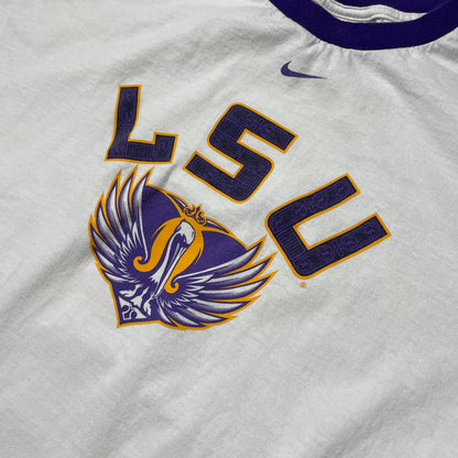 VINTAGE LSU NIKE CENTER SWOOSH T SHIRT - XXL