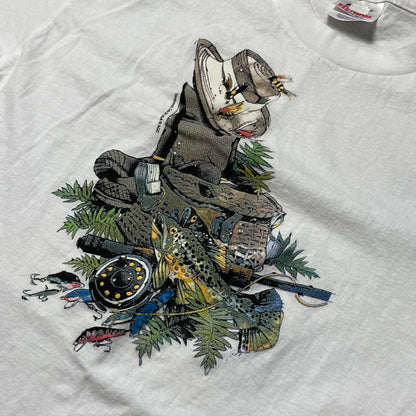 VINTAGE FLY FISHING T SHIRT - M