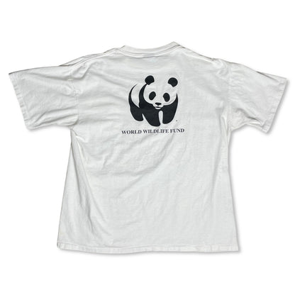 VINTAGE WORLD WILDLIFE FUND SAVING LIFE ON EARTH POCKET T SHIRT - XL